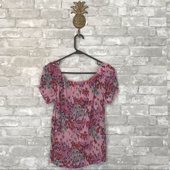 NEW ModCloth Off the Shoulder Floral Top - Picture 7 of 8
